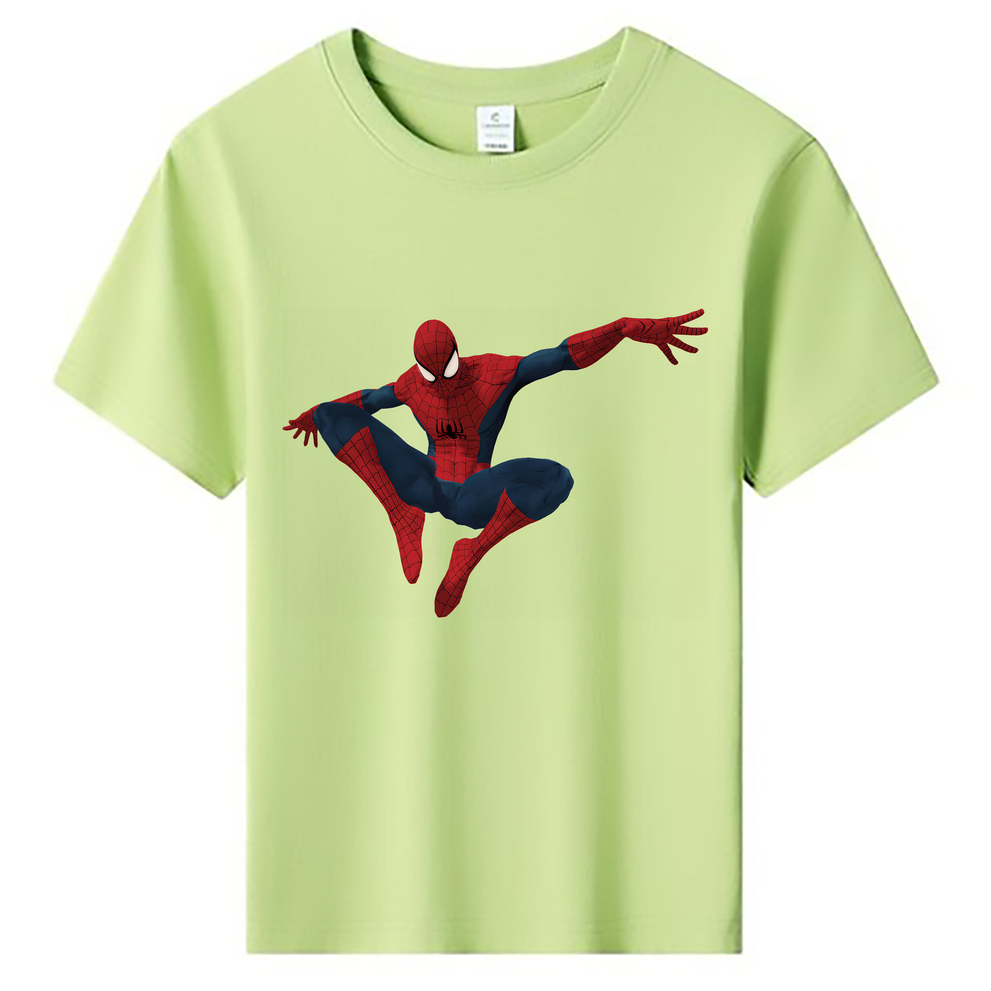 （画像用） Spider Man スパイダーマン 綿100％キッズTシャツ（フロントプリント）